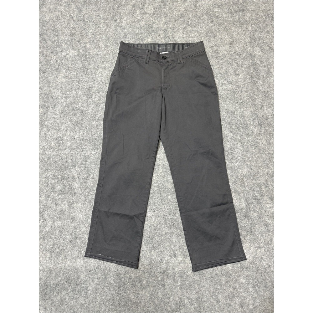 Lee Sinfully Soft‎ Women's Bootcut Chino Pants 10S Short Gray Pants